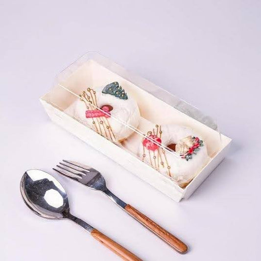Pastry Box with Clear Lid (Pack of 10)