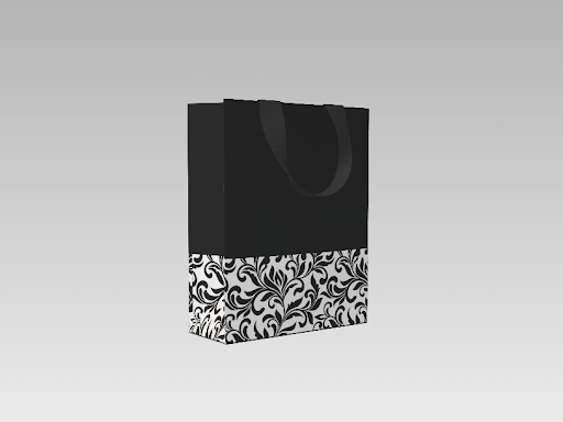Luxury Gift Bag with White Design