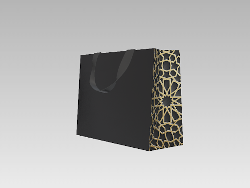 Luxury Gift Bag with Black and Gold Side