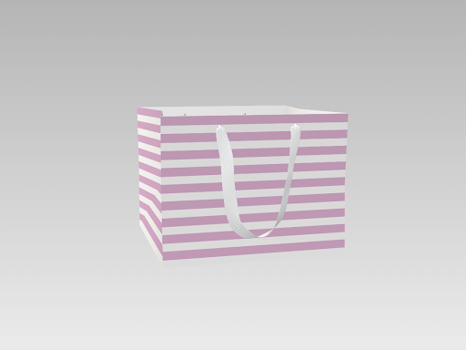 Luxury Gift Bag with Pink Strips