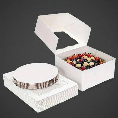 Cake Box with Clear Window (Pack of 10)
