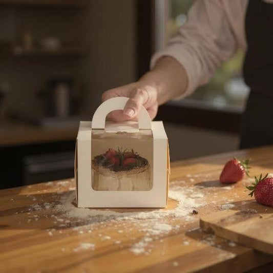 Cake Box with Handle (Pack of 10)