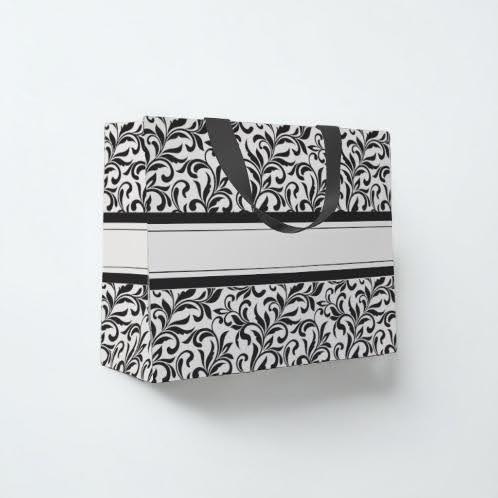 Luxury Gift Bag White and Black